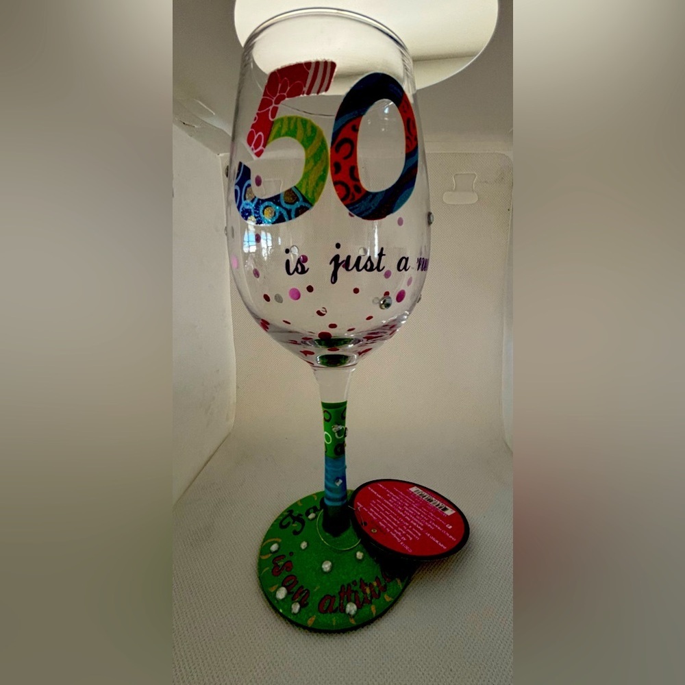 Lolita | 50 Is Just A Number, wine glass